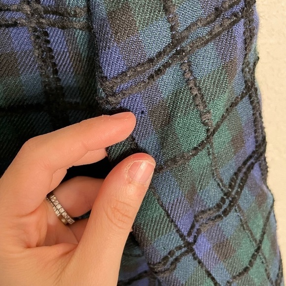 Pendleton Blue Green Plaid Wool Blend Blazer 8 - Picture 6 of 8